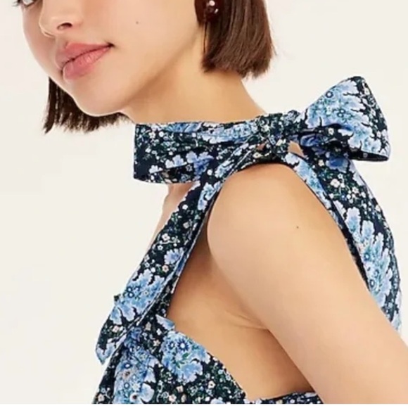 J. Crew Collection tie-shoulder tank in Ratti Pacific paisley - Picture 2 of 10